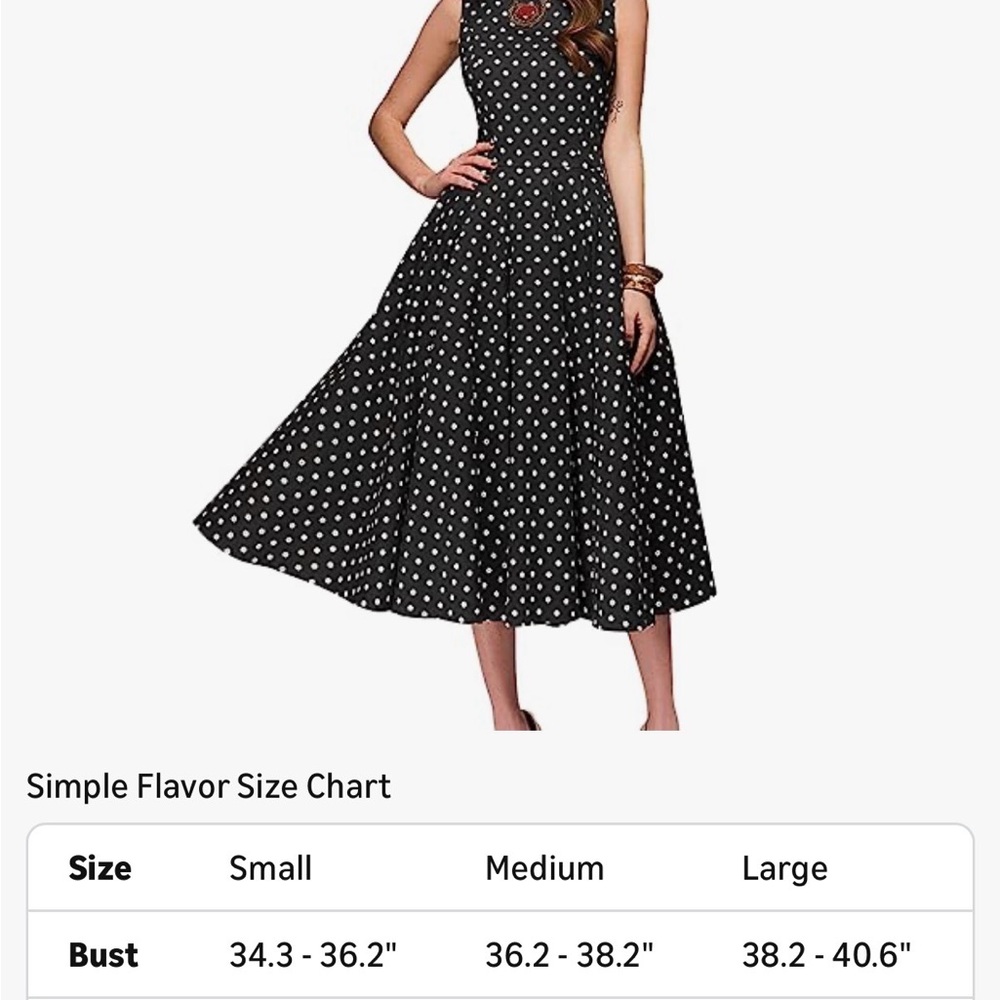 Black and White Polka Dot Sleeveless Dress